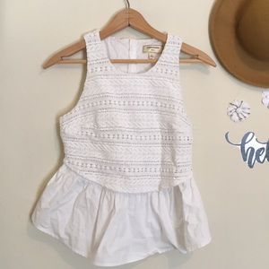 Anthropologie Moulinette Soeurs layered ruffle top